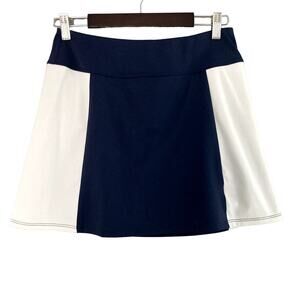 Foray Golf Color Blocked Side Panel 15.5" Skort - Navy Blue White - Medium